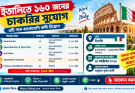 ইতালিতে ১৬০ জনের চাকরির সুযোগ, বেতন সর্বোচ্চ ২.৮ লাখ টাকা