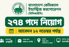 বিসিআইসিতে ২৭৪ পদে নিয়োগ, আবেদন ১২ নভেম্বর পর্যন্ত